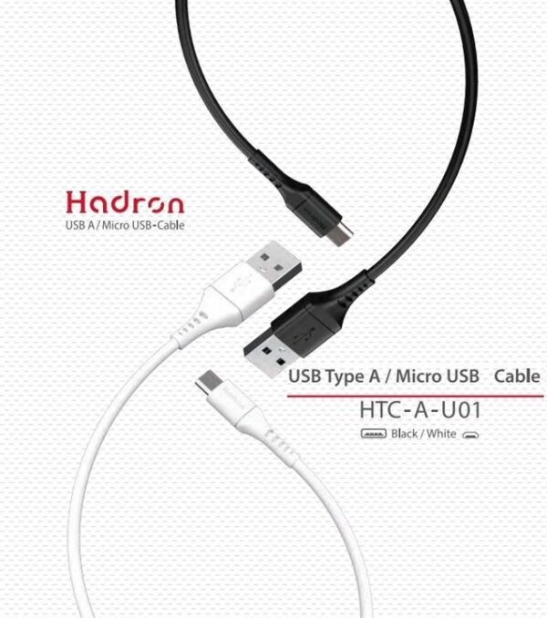 کابل USB A به Micro USB هادرون مدل A-U01 طول 1 متر - Image 4