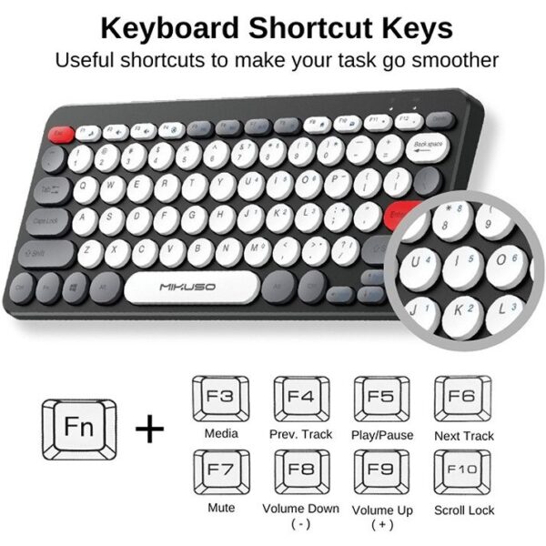 مینی کیبورد بی سیم میکاسو مدل KB-CO27