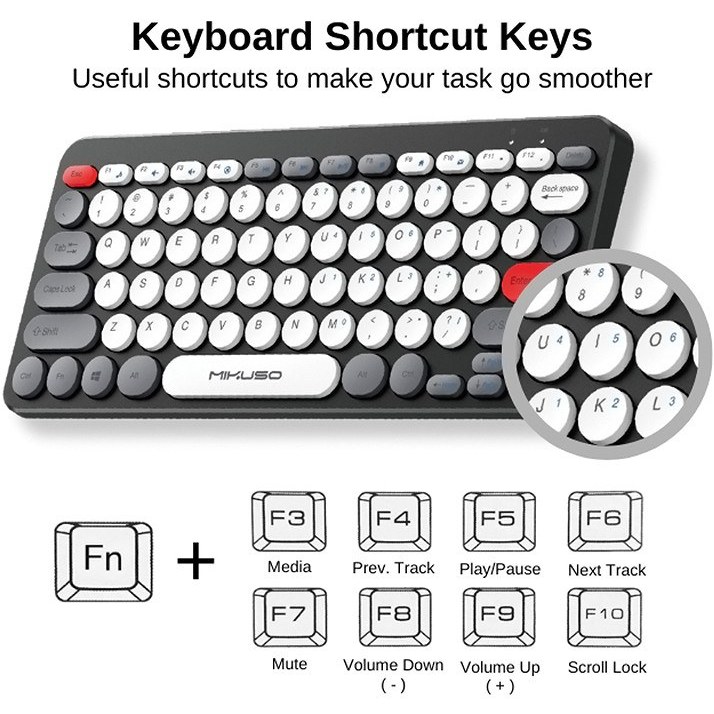 مینی کیبورد بی سیم میکاسو مدل KB-CO27