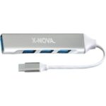 هاب USB3.0 چهار پورت X-NOVA با سری Type-C مدل x910