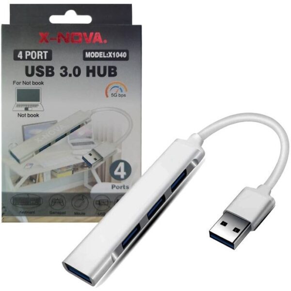 هاب 4 پورت USB3.0 X-NOVA 1040