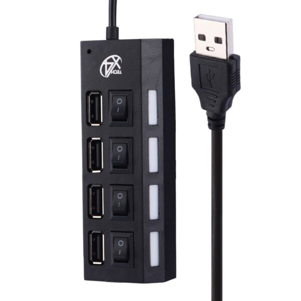 هاب 4 پورت USB 2.0 ایکس فورتک X405