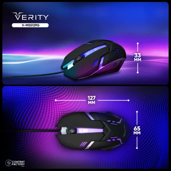موس گیم VERITY مدل VMS5123G - Image 3